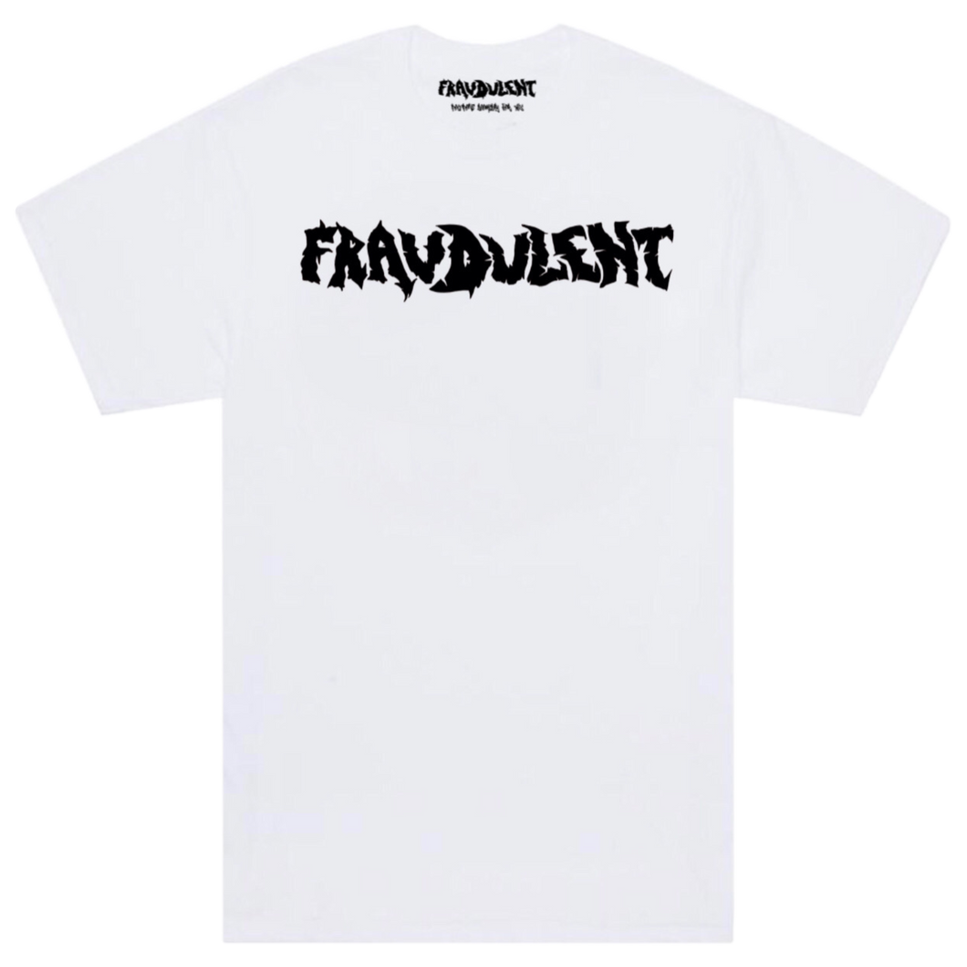 White Logo Tee